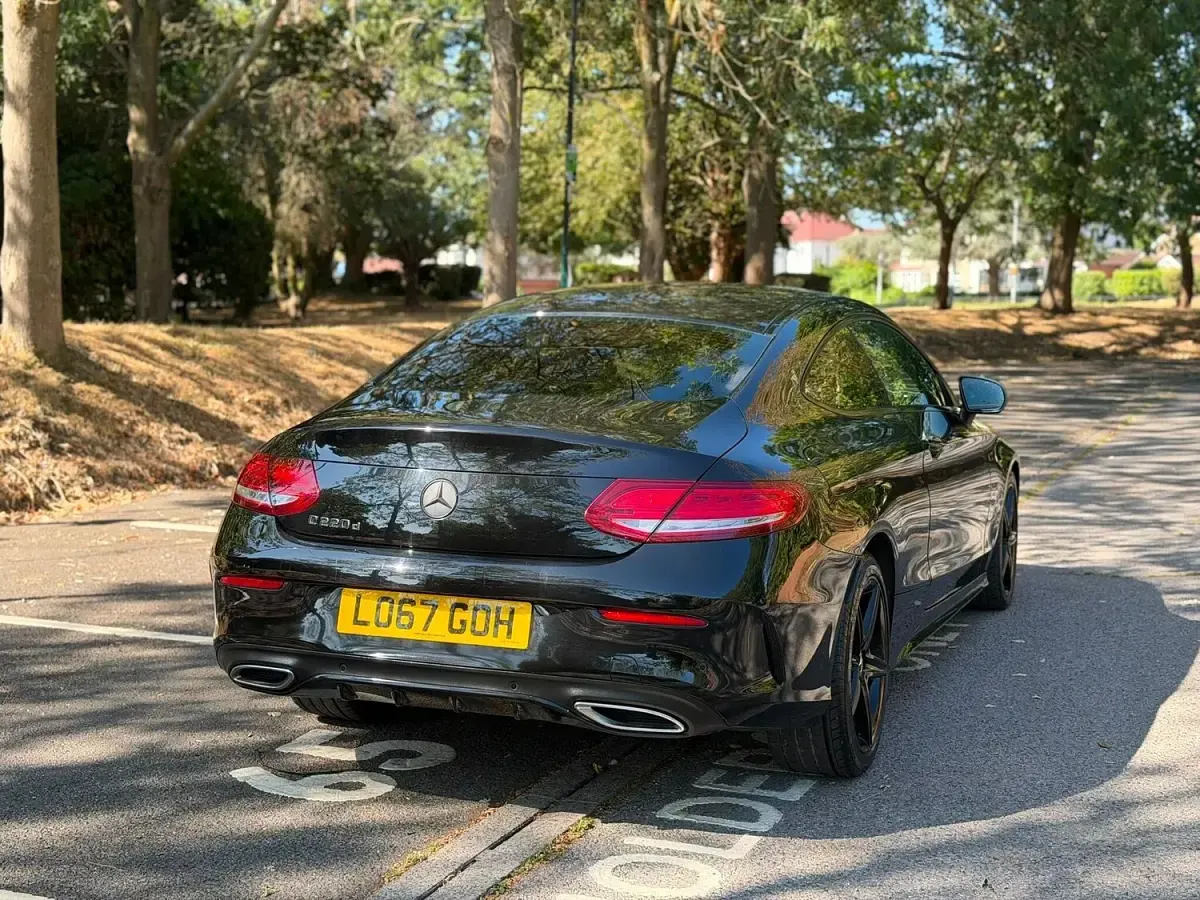 Used Mercedes C220 AMG line 2017 Black Coupe