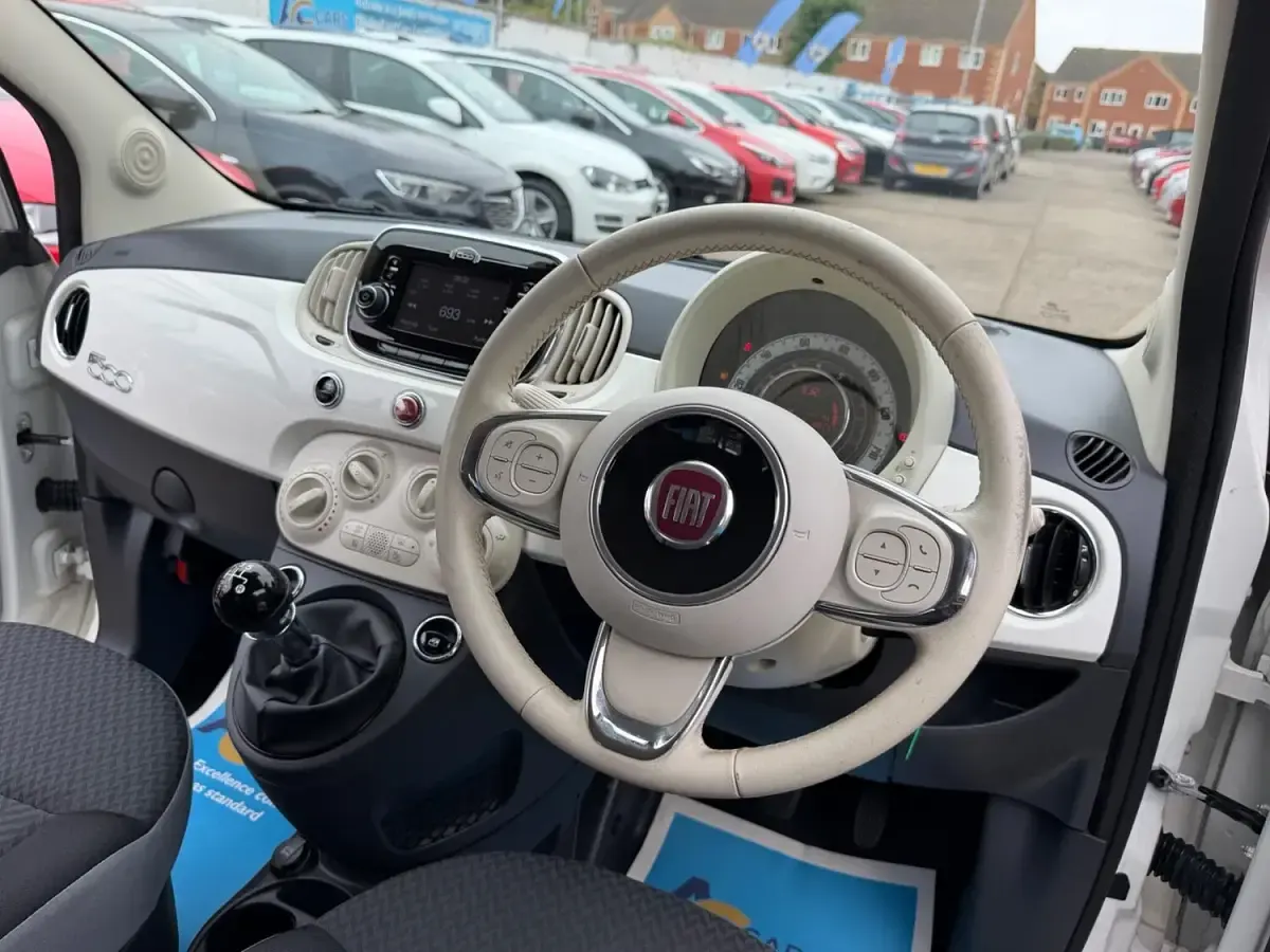 Used Fiat 500 Pop Star 69 HP (50 kW) 2016 White Hatchback