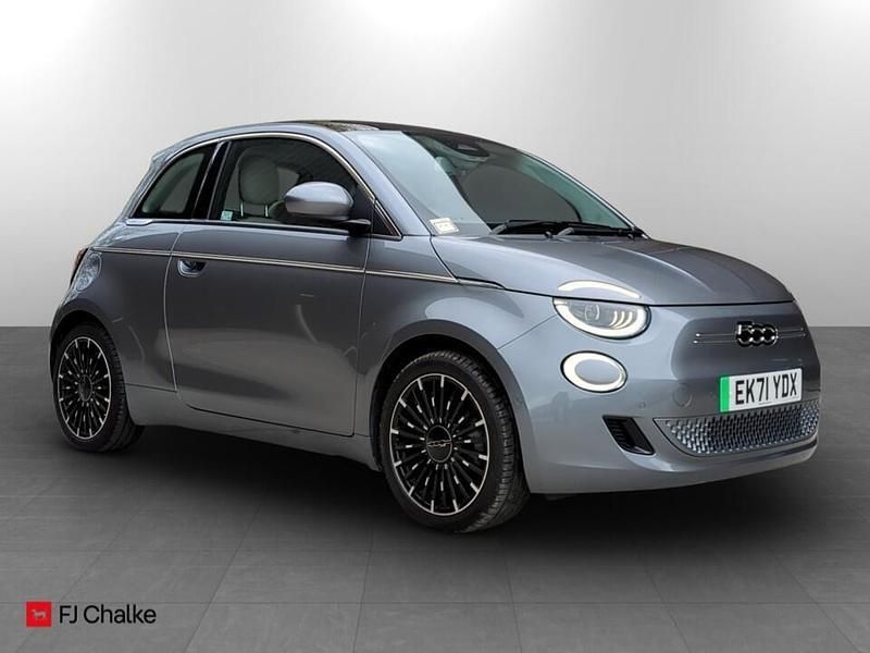 Grey Used 2021 Fiat 500e La Prima Hatchback | £14,990 (A bit pricey) - Image 1/4