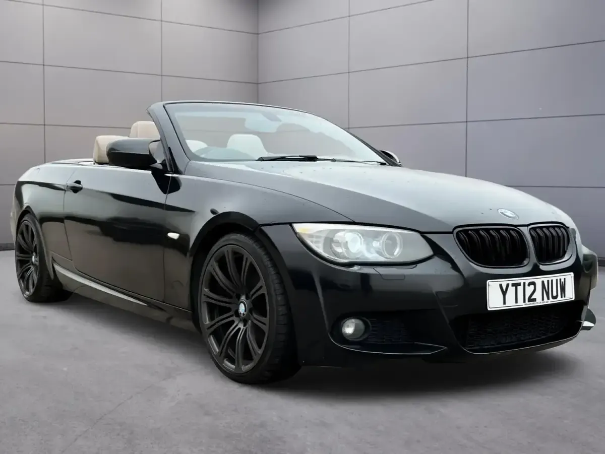 Used BMW 320 Cabriolet Sport Line 184 HP (135 kW) 2012 Black Cabriolet