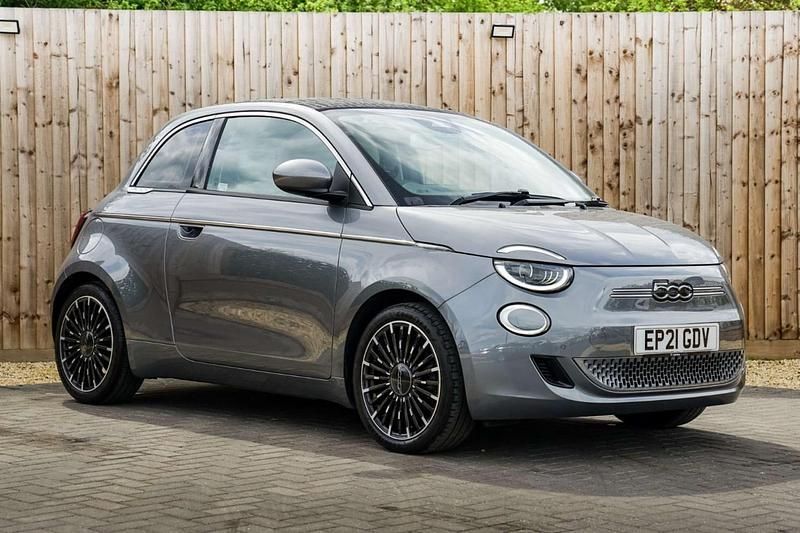 Grey Used 2021 Fiat 500e La Prima Cabriolet | £14,995 (Fair price) - Image 1/4