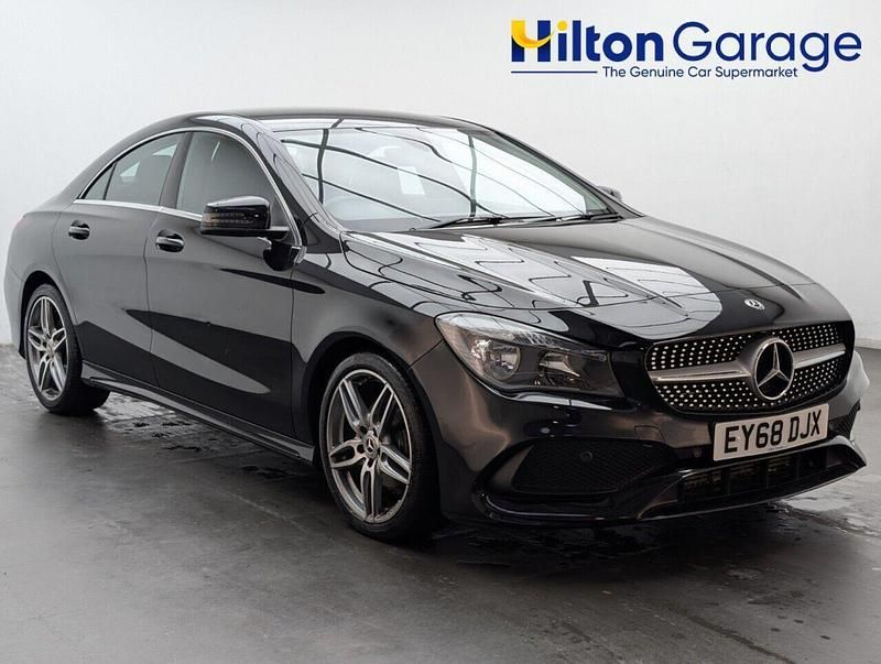 Used Mercedes CLA180 AMG line 122 HP (89 kW) 2019 Black Sedan