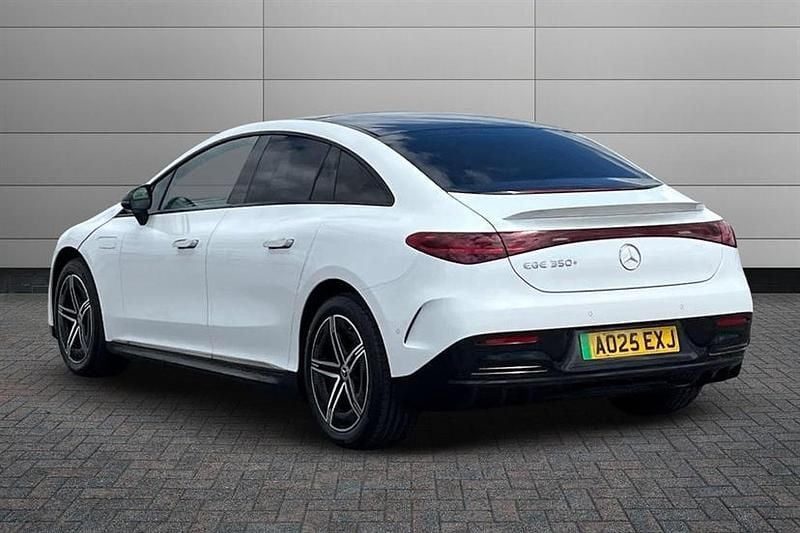 Used Mercedes EQE350 AMG line 214 kW (292 HP) 2025 Opalite white bright Sedan