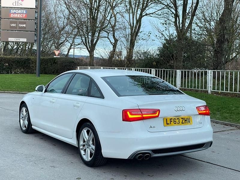Used Audi A6 S-Line 2013 White Sedan