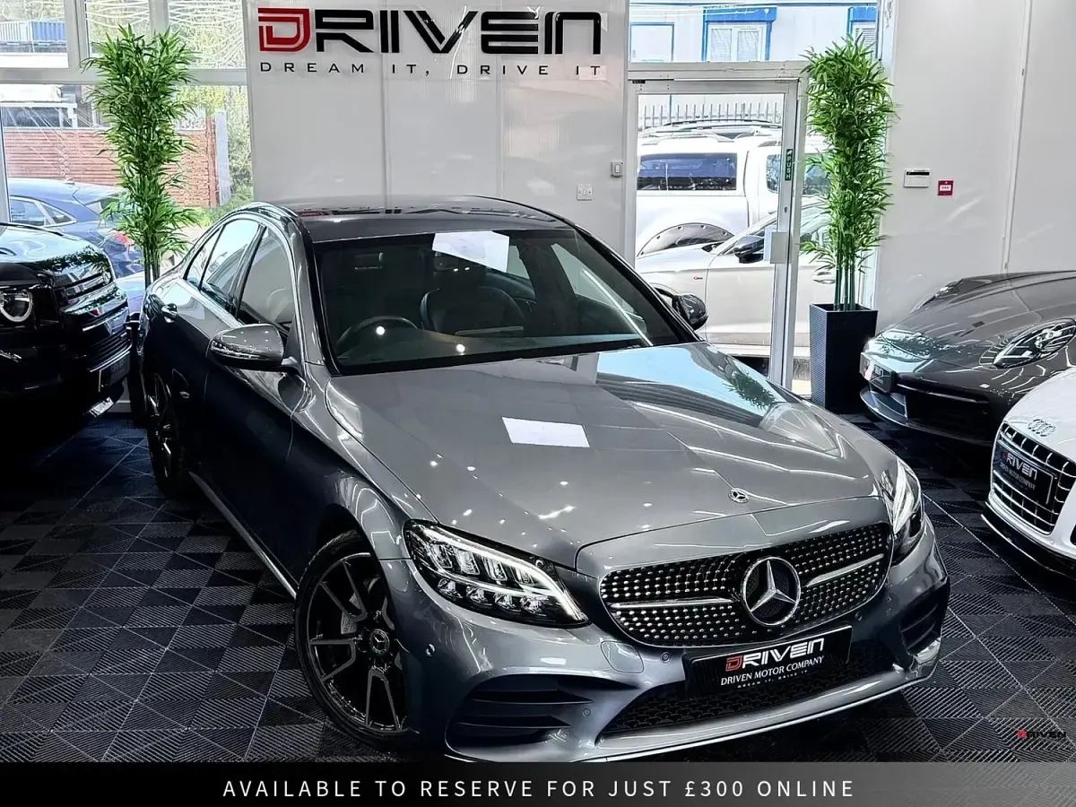 Used Mercedes C220 AMG line 194 HP (142 kW) 2018 Grey Sedan