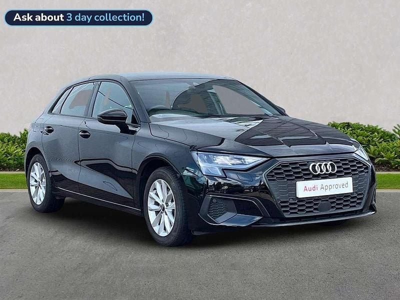 Black Used 2022 Audi A3 Advanced Hatchback | £20,717 (Fair price) - Image 1/4