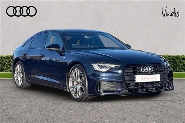 Blue Used 2022 Audi A6 Black Edition Sedan | £27,798 (Fair price) - Image 1/4