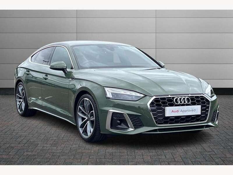 Green Used 2023 Audi A5 Sportback S-Line Hatchback | £31,750 (Fair price) - Image 1/4