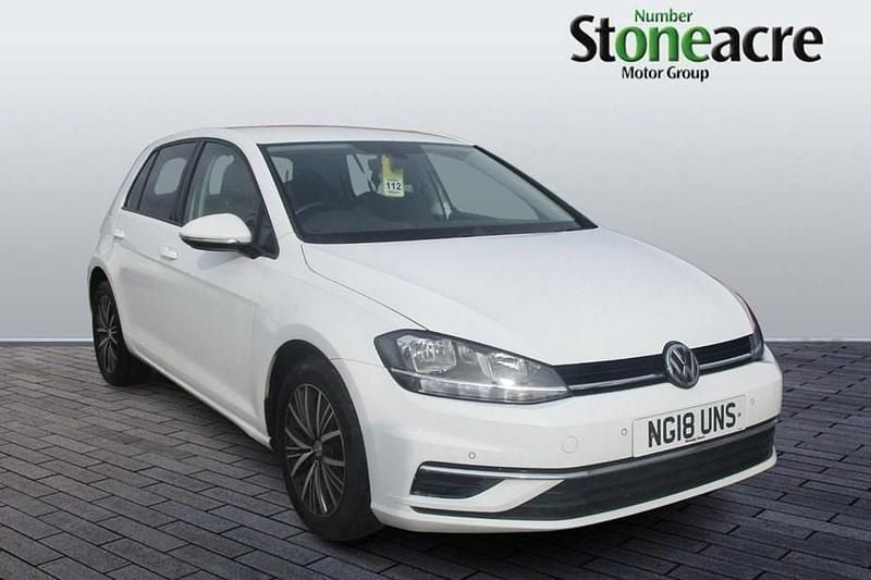 White Used 2018 VW Golf VII SE Hatchback | £10,695 (Good price) - Image 1/1