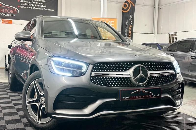 Used Mercedes GLC220 AMG line 194 HP (142 kW) 2020 Grey Coupe