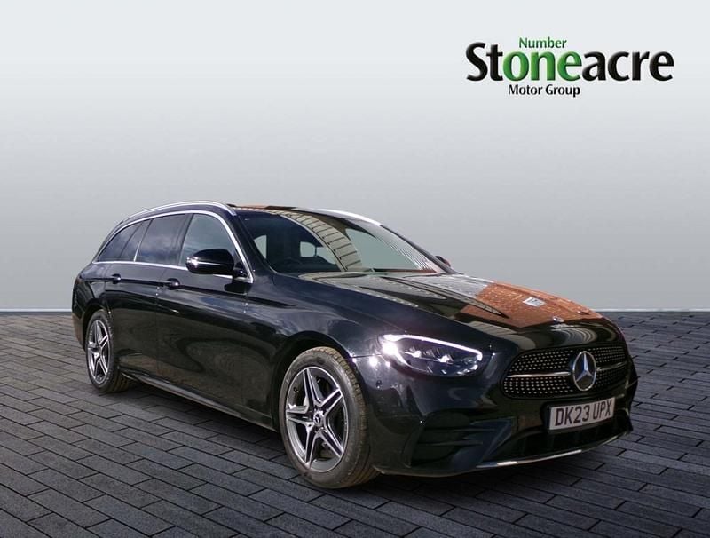 Used Mercedes E200 AMG line 200 HP (147 kW) 2023 Black Estate