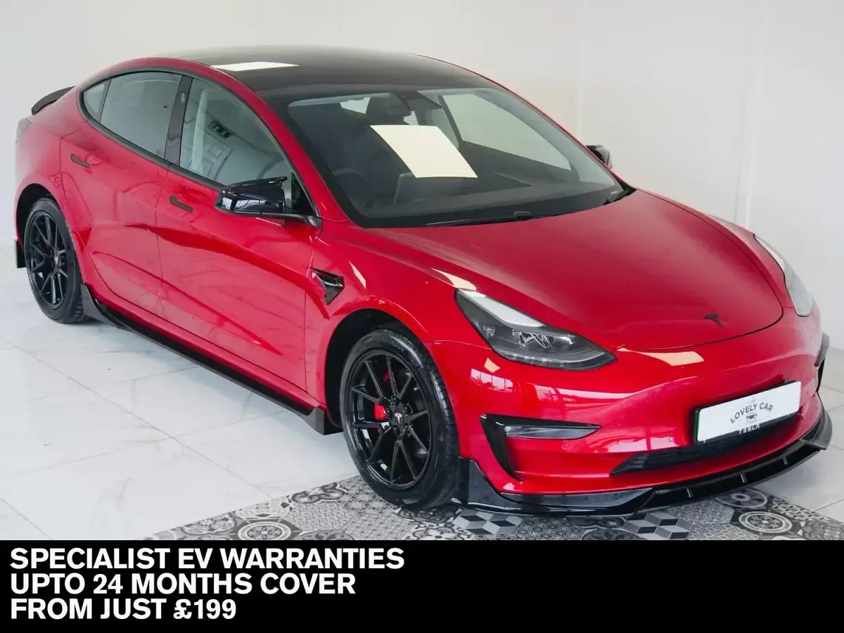 Used Tesla Model 3 Long Range AWD 366 kW (498 HP) 2021 Red Sedan