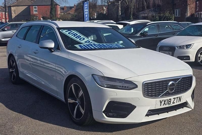 Used Volvo V90 R-Design Pro 235 HP (172 kW) 2018 White Estate