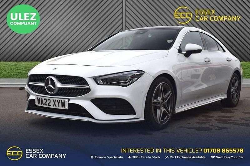 Used Mercedes CLA180 AMG line 2022 White Sedan