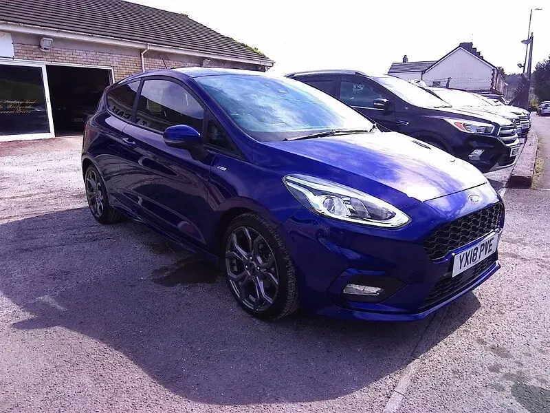 Used Ford Fiesta ST-Line 100 HP (73 kW) 2018 Blue Hatchback