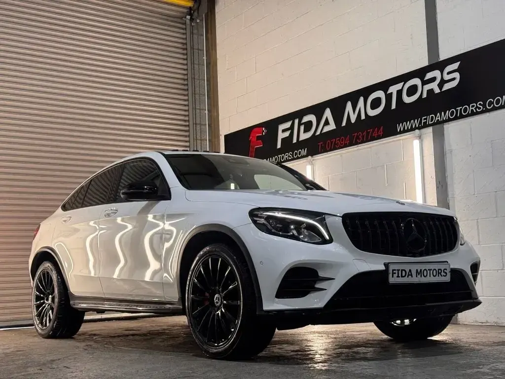 Used Mercedes GLC350 AMG line 2019 White Coupe
