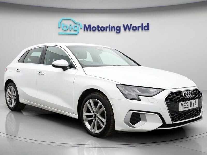 White Used 2021 Audi A3 Sportback Sport Hatchback | £15,700 (Fair price) - Image 1/4