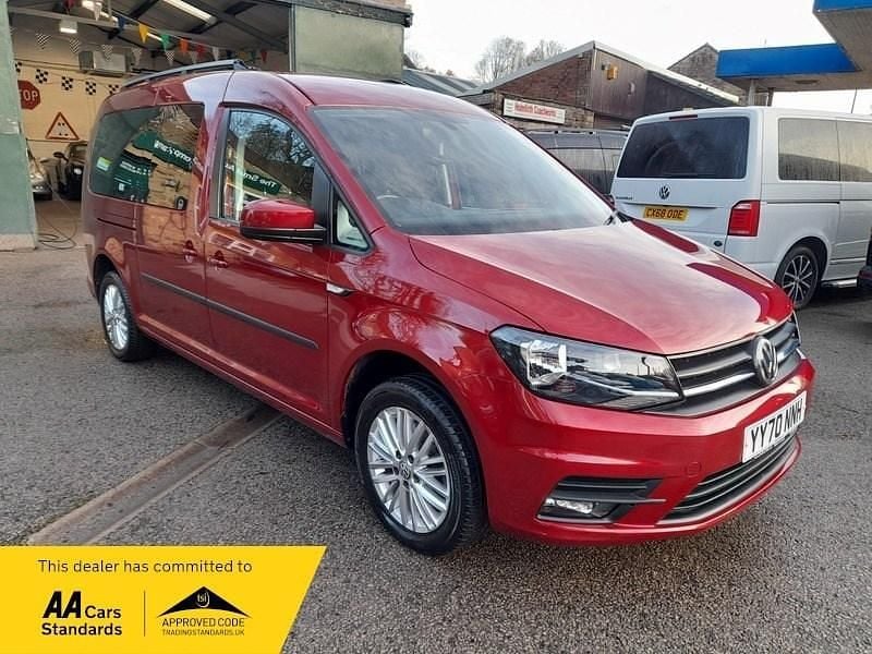 Red Used 2020 VW Caddy Maxi Life Life MPV | £18,975 (Fair price) - Image 1/3