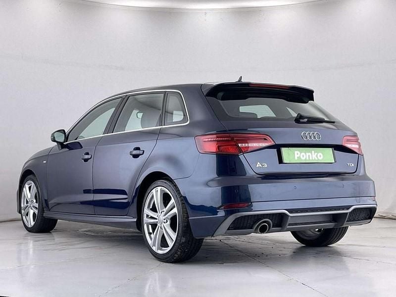 Used Audi A3 Sportback S-Line 110 HP (80 kW) 2018 Blue Hatchback