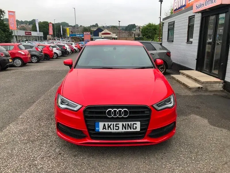 Used Audi A3 S-Line 2015 Red Hatchback