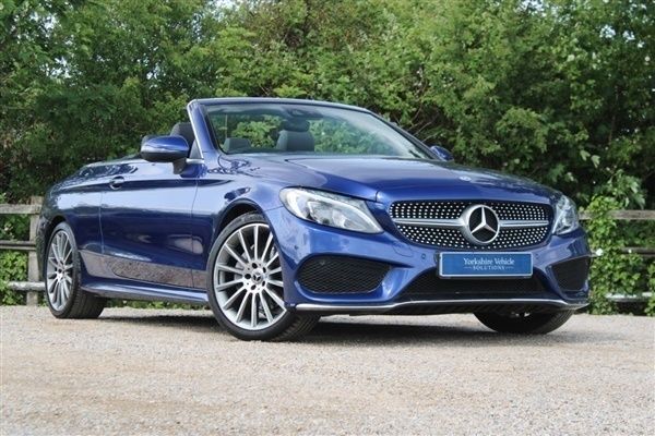 Blue Used 2018 Mercedes C220 AMG line Cabriolet | £20,495 (Fair price) - Image 1/1