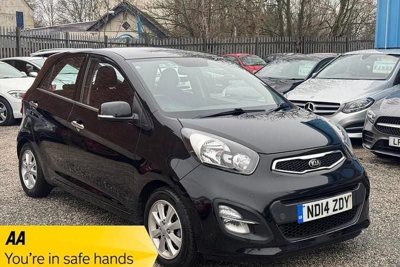 Black Used 2014 Kia Picanto Hatchback | £2,985 (Good price) - Image 1/1
