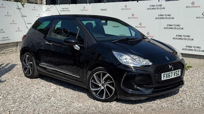 Black Used 2017 DS Automobiles DS3 Connected Chic Hatchback | £5,795 (Fair price) - Image 1/4