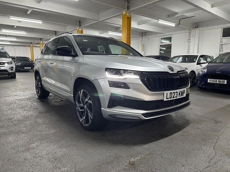 Silver Used 2023 Skoda Karoq SportLine SUV | £17,950 (Super price) - Image 1/4