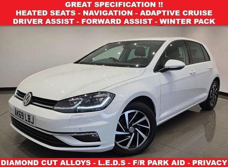 White Used 2019 VW Golf VII Edition Hatchback | £9,990 (A bit pricey) - Image 1/4