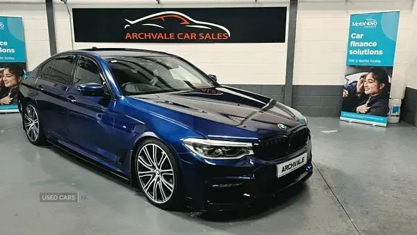 Used BMW 530 M Sport 261 HP (191 kW) 2017 Blue Sedan