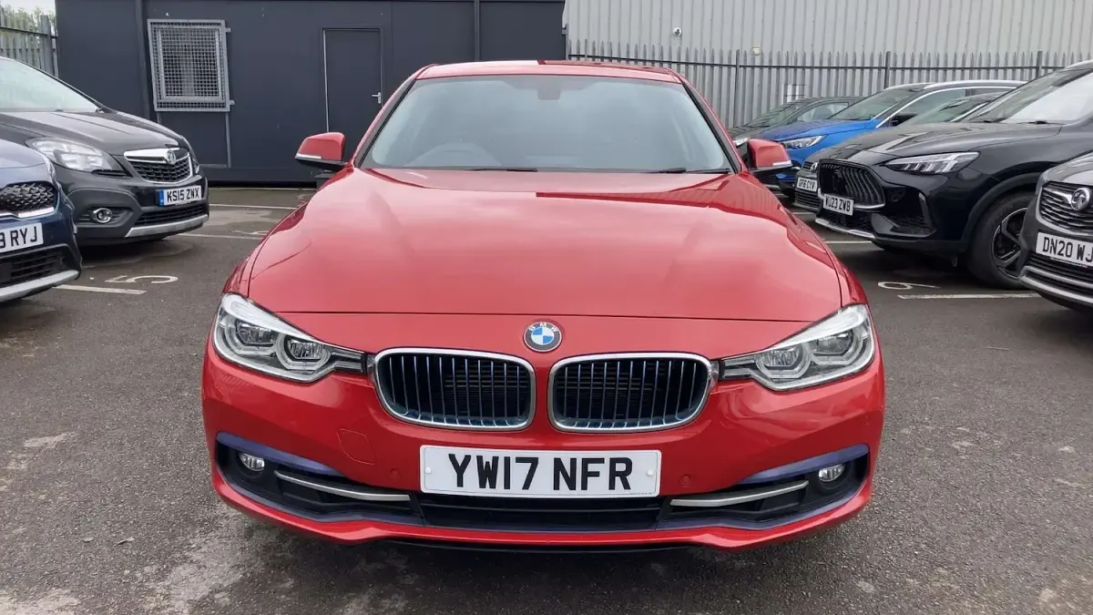 Used BMW 330e Sport Line 2017 Red Sedan