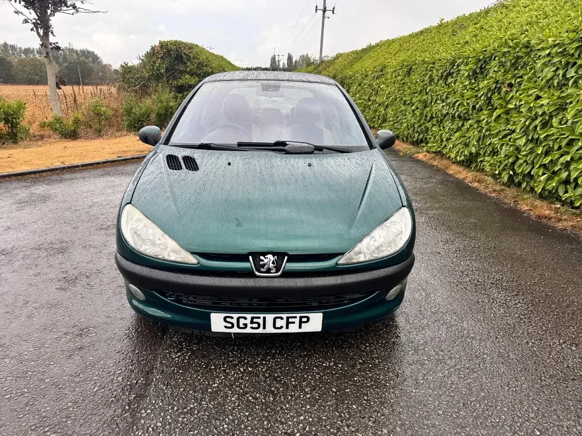 Used Peugeot 206 Roland Garros 109 HP (80 kW) 2001 Green Hatchback
