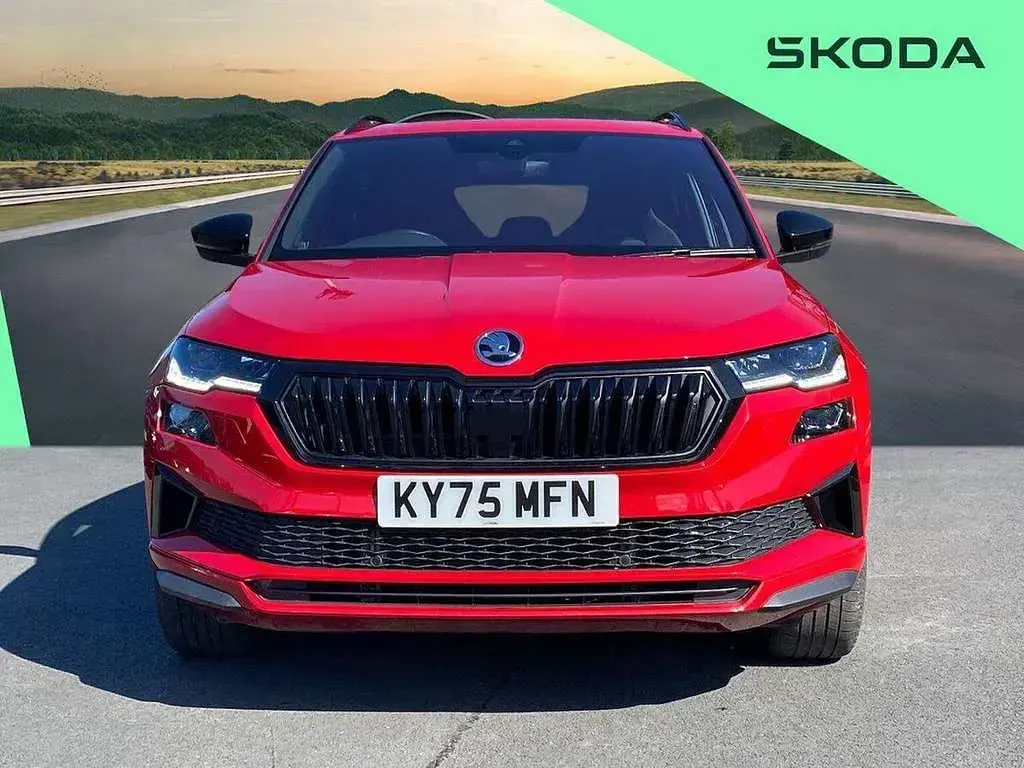 Used Skoda Karoq SportLine 150 HP (110 kW) 2025 Red SUV