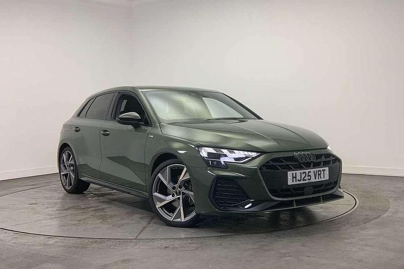Green Used 2025 Audi A3 Black Edition Hatchback | £31,700 (Expensive) - Image 1/4
