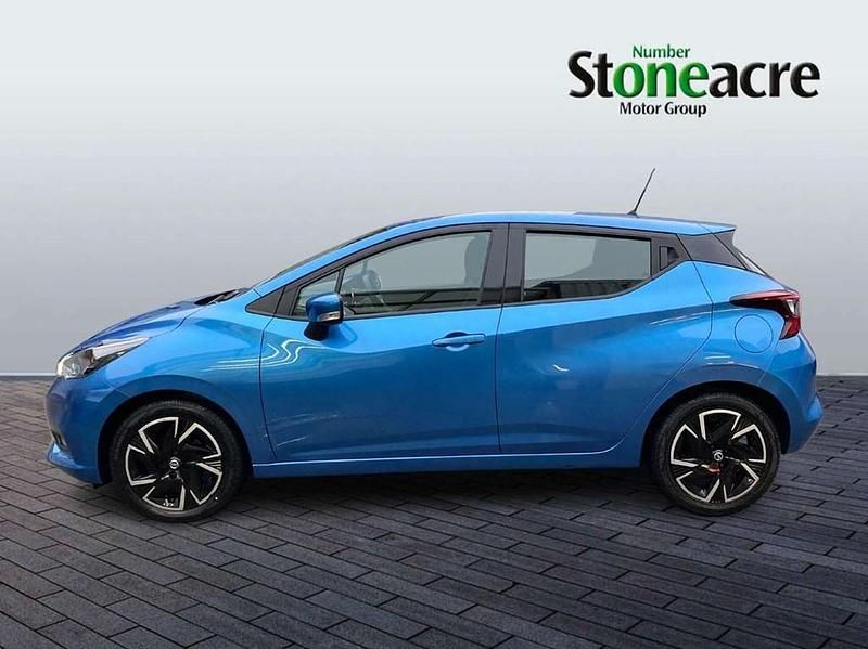Used Nissan Micra Acenta 92 HP (67 kW) 2021 Blue Hatchback