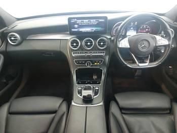 Used Mercedes C220 AMG line 170 HP (125 kW) 2017 Silver Sedan