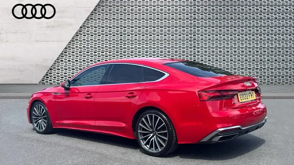 Used Audi A5 Sportback S-Line 150 HP (110 kW) 2022 Red Hatchback