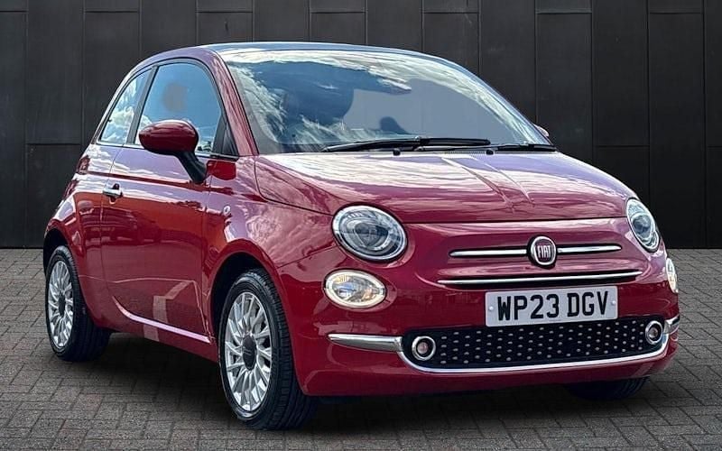 Red Used 2023 Fiat 500 Hatchback | £9,495 (Fair price) - Image 1/3