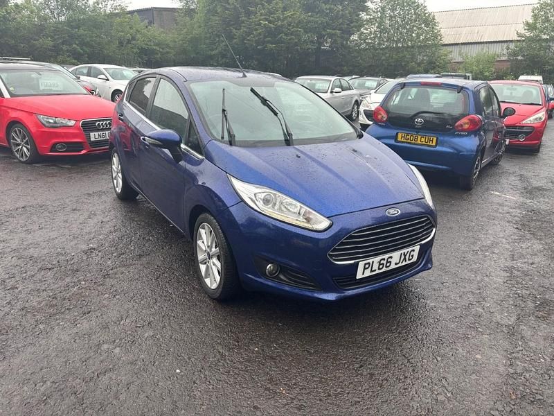 Used Ford Fiesta Titanium 2017 Blue Hatchback