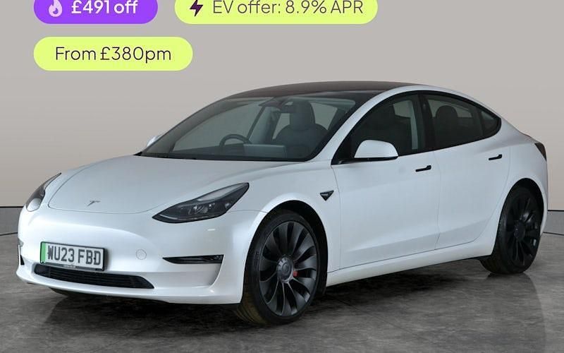 Used Tesla Model 3 Performance 461 kW (627 HP) 2023 White Sedan