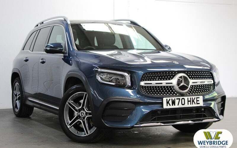 Denim blue Used 2021 Mercedes GLB220 AMG line SUV | £29,995 (Fair price) - Image 1/3