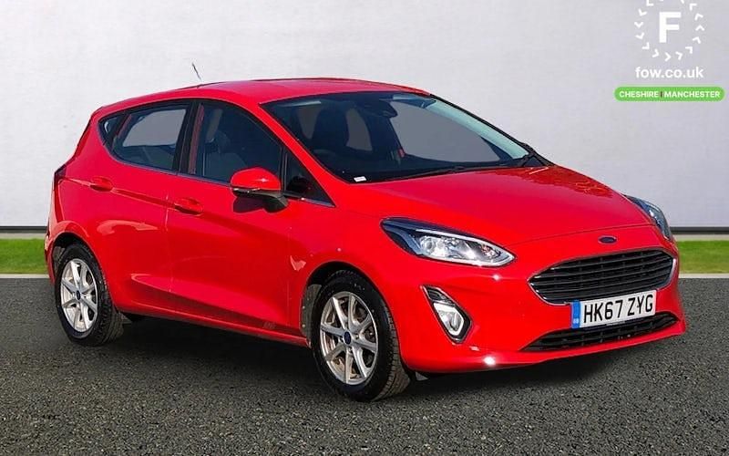 Usado Ford Fiesta Zetec 101 HP (74 kW) 2018 Vermelho Citadino