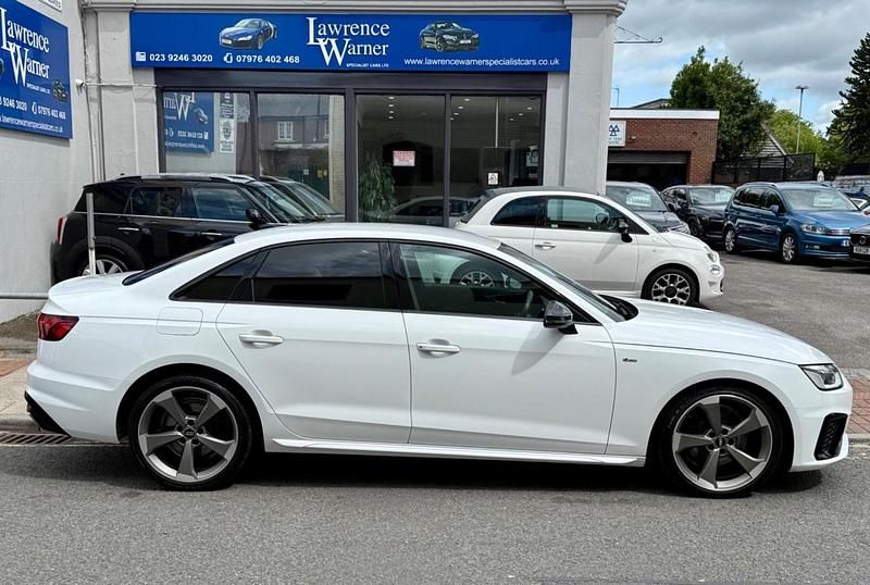 White Used 2021 Audi A4 Black Edition Sedan | £20,975 (Fair price) - Image 1/2