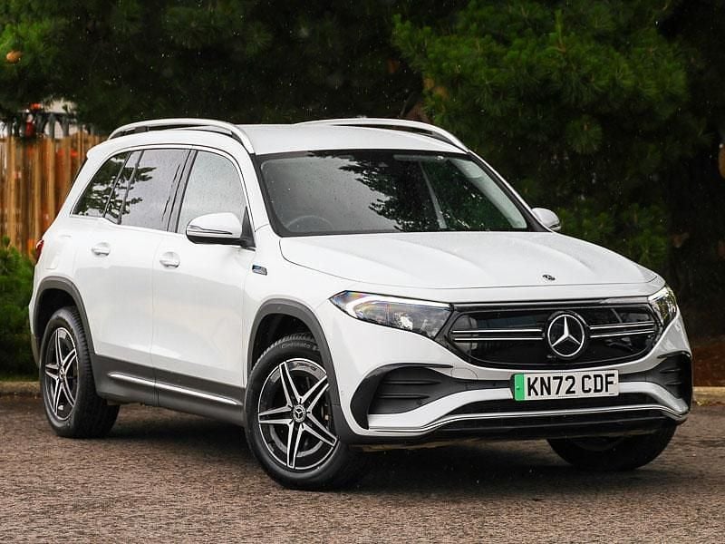 Moonstone white metallic Used 2022 Mercedes EQB300 AMG line SUV | £29,298 (Fair price) - Image 1/4