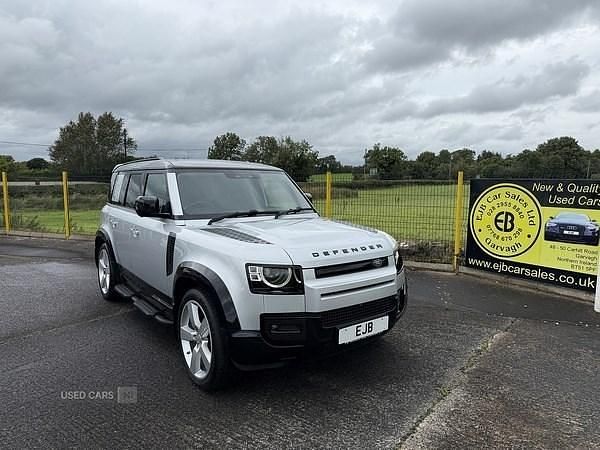 Silver Used 2020 Land Rover Defender First Edition SUV | £41,995 (Expensive) - Image 1/4