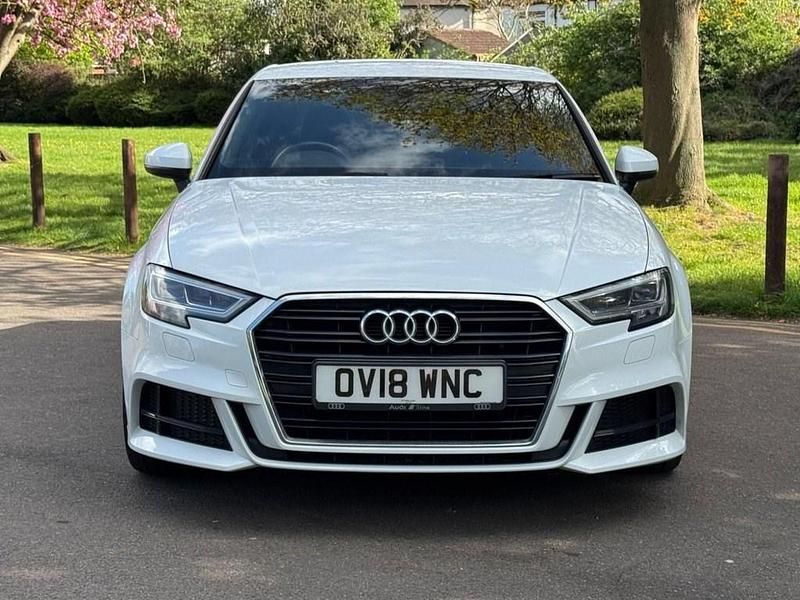 Used Audi A3 S-Line 116 HP (85 kW) 2018 White Sedan