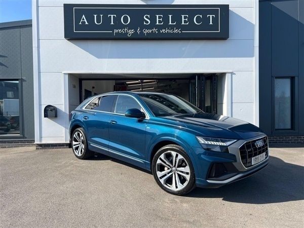 Blue Used 2019 Audi Q8 S-Line SUV | £37,993 (Good price) - Image 1/1