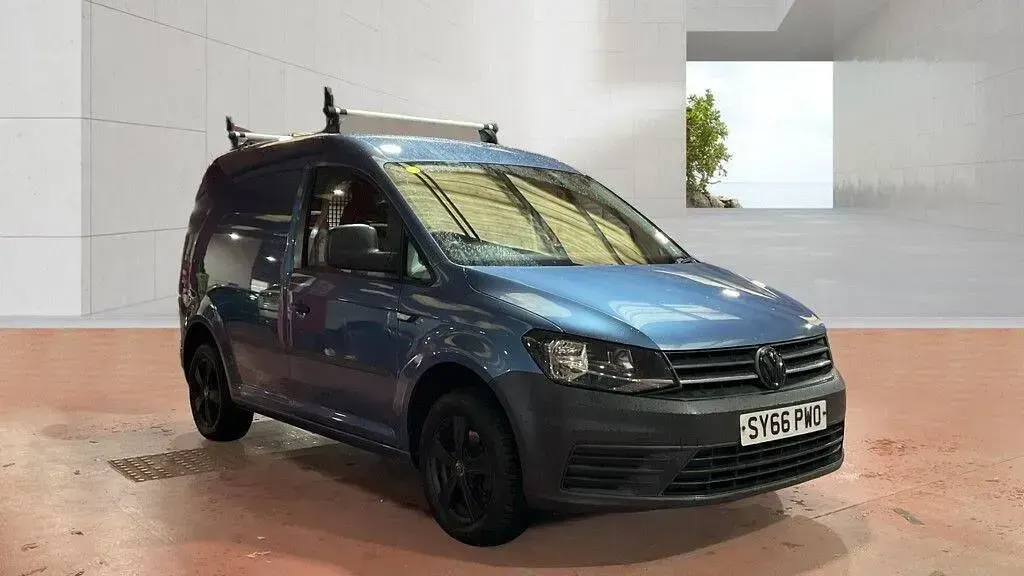 Begagnad VW Caddy Startline 102 HK (75 kW) 2016 Blå Minibuss