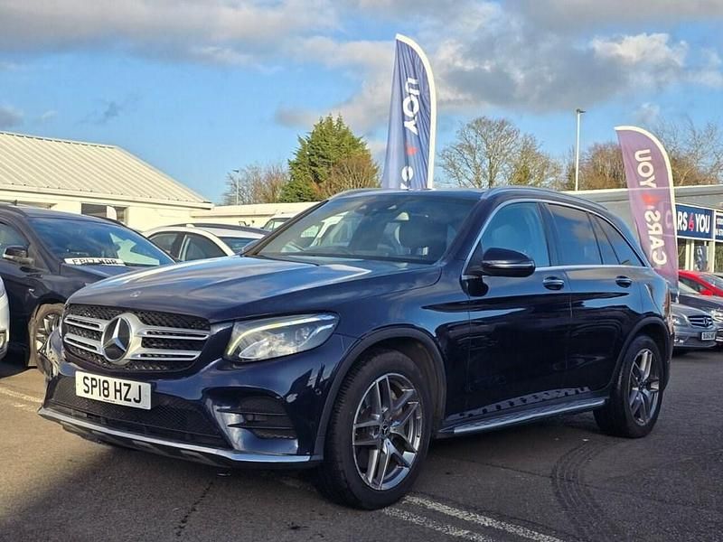 Used Mercedes GLC220 AMG line 170 HP (125 kW) 2018 Blue SUV