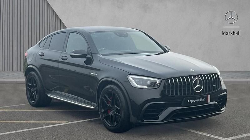 Obsidian black metallic Used 2021 Mercedes GLC63 AMG Coupe | £50,990 (Super price) - Image 1/4